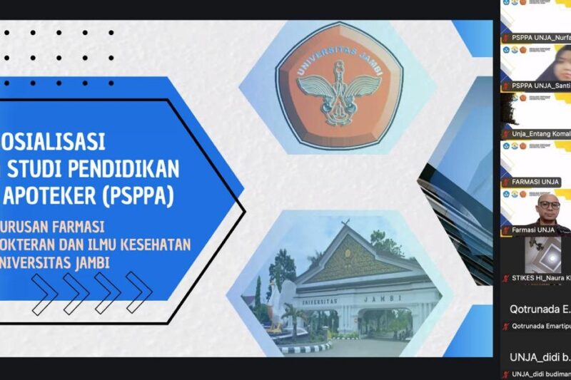 Sosialisasi Program Studi Pendidikan Profesi Apoteker Universitas Jambi Hadirkan 13 Institusi Sarjana Farmasi se-Sumatera